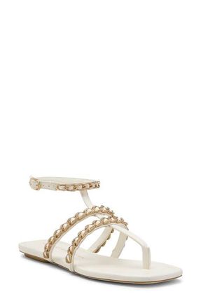 Stuart Weitzman Soluxe Crystal Sandal in Cream at Nordstrom, Size 8.5