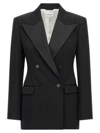 Givenchy Satin Lapel Blazer