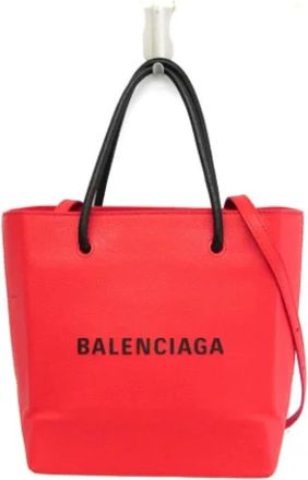 Balenciaga Pre-owned Leather balenciaga-bags - Dames - Vintage Shopper - Rood - ONE Size - Leer - Vintage