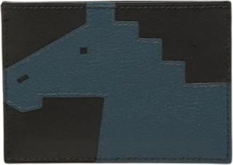 Herm&egrave;s Pre-owned Cheval Picto Card Holder - Dames - Vintage Accessoires - Veelkleurig - ONE Size - Leer - Vintage
