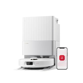Roborock Qrevo 5ae Robot Aspirador, 12 000 Pa De Potencia De Succi&oacute;n, 180 Minutos De Autonom&iacute;a, Sistema Antienredos, Funci&oacute;n De Secado Con Aire Caliente, Base 