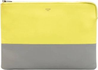 Celine Pre-owned Clutches, female, Yellow, Size: ONE SIZE Pre-owned Vintage Clutch