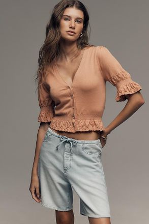 Paige Vetra Ruffled Cardigan Top