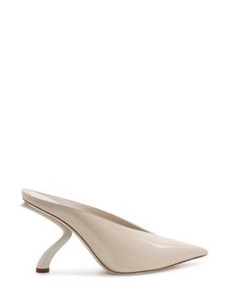 Ferragamo White Pointed-toe Pumps