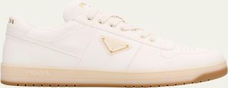 Prada Mens Downtown Napa Leather Low-Top Sneakers