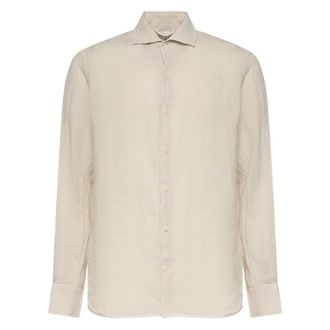 MC2 Saint Barth Casual Shirts, male, Beige, Size: 3XL Classic Shirt