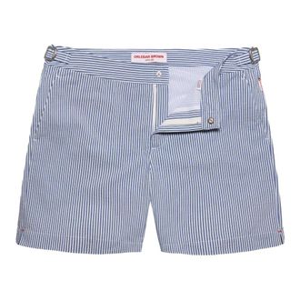 Orlebar Brown Beachwear, male, Blue, Size: W31 Bulldog Seersucker