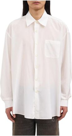 Our Legacy Borrowed Shirt - Heren - Casual Overhemden - Wit - L - Katoen - Overhemden