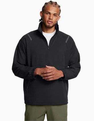 Under Armour Mens Unstopbl Anorak High Neck Performance Jacket - Black - Size: 42/Regular