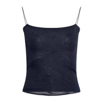 Jacquemus Sleeveless Tops, female, Blue, Size: S Strappy Top