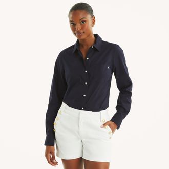 Nautica Womens Button-Up Shirt
