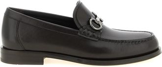 Ferragamo Teatro Loafers - Heren - Loafers - Zwart - 41 1/2 EU - Leer - Schoenen