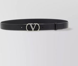 Valentino Garavani vlogo signature belt with adjustable fit and metal buckle