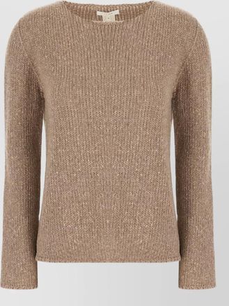 The Row cashmere nitha round neck ribbed sweater