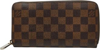 Louis Vuitton Brown Pvc Long Wallet (Bi-Fold) (Pre-Owned)