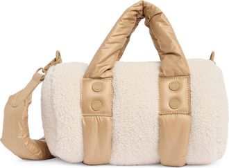 Pajar Valentina Fleece Crossbody Bag in Champagne at Nordstrom Rack