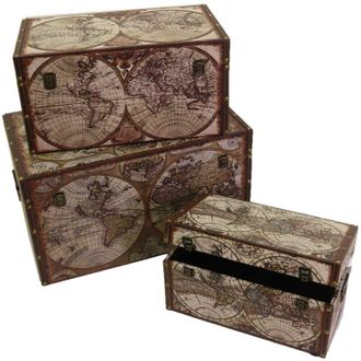 Vacchetti Vacchetti - Ba&uacute;l Ecopiel 1-3 Globo Rectangular Cm59x36h33