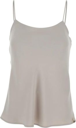 Herno Cady Top - Dames - Tops zonder mouwen - Beige - M - Polyester - Tops