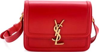 Saint Laurent Solferino Bag Leather Small crossbody bag - Rosso