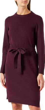 Pieces Womens Pccava LS O-Neck Knit Dress Noos Bc, Grape Wine, S