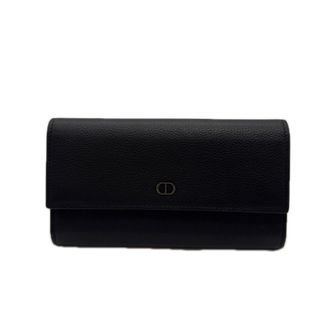 Dior Black Leather Coin Purse/Coin Case (Pre-Owned)