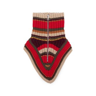 Dries Van Noten Striped Zip-up Scarf