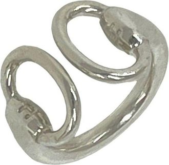 Herm&egrave;s Silver Silver 925 Band Ring (Pre-Owned)
