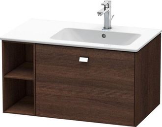 Duravit Mueble Bajo Lavabo Brioso 442x820x479m Con Tirador En Cromo Casta&ntilde;o Con Iluminaci&oacute;n. Oscuro