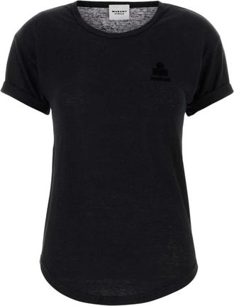 Isabel Marant Koldia T-shirt - Dames - T-shirts - Zwart - L - Linnen - Tops
