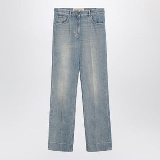 Valentino Womens Light Blue Washedeffect Jeans Cotton - Size 28 (Waist)