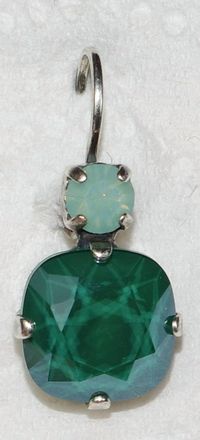 Mariana Womens Fern Earrings In Green