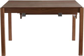 Miliboo Mesa De Comedor Extensible Rectangular N&oacute;rdica Con Acabado En Nogal 125-238 Cm Agali