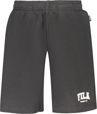 Fila Rifredi Regular Graphic Sweat Shorts - Heren - Korte sportbroeken - Zwart - XL - Katoen - Fitness