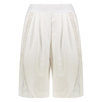 Alberta Ferretti Cotton shorts - female - Alberta Ferretti - Training Shorts - White - XL - Sport