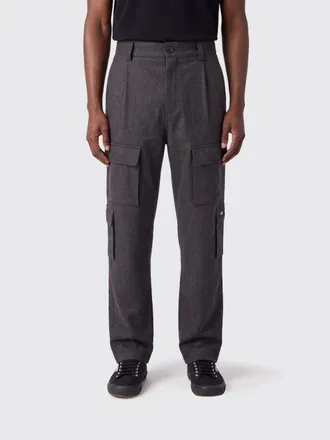 Brunello Cucinelli Pantaloni cargo in lana vergine con gamba dritta