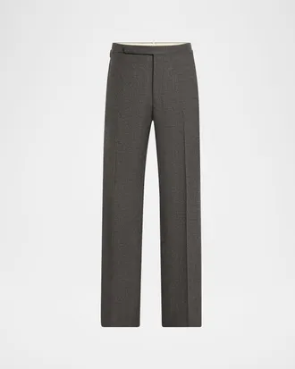 Ralph Lauren Purple Label Gregory Hand-Tailored Flannel Trouser