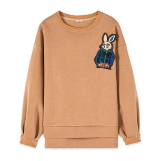 Oltre Dames, Sweatshirts & Hoodies, Beige, Maat: L/Xl Katoen