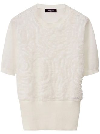 Fabiana Filippi ruffle-detail top - White