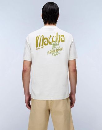 Napapijri Mens Napapijri Sol Matcha Ambassador T-Shirt - White - Size: 40
