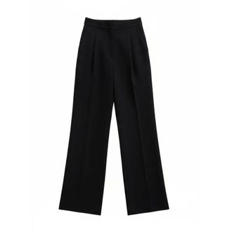 Carven Wide Trousers, female, Black, Size: M Deconstructed Trousers