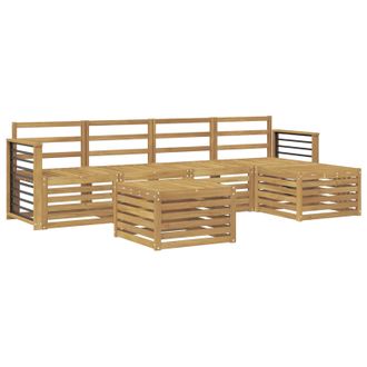 vidaXL Conjunto De Sof&aacute;s De Exterior 6 Pcs Blanco Vidaxl