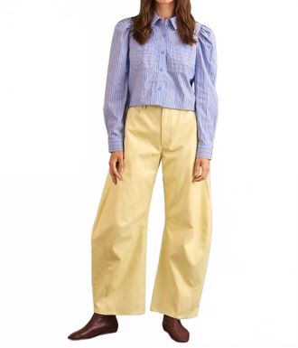 Hunter Bell Maven Striped Long Sleeve Shirt In Blue