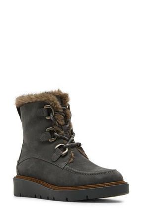 Blondo Monday Waterproof Lace-Up Boot in Grey Suede at Nordstrom Rack, Size 8.5