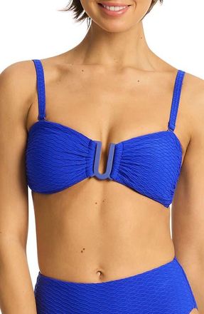 Sea Level Australia U-Bar Bikini Top in Cobalt at Nordstrom, Size 10 Us
