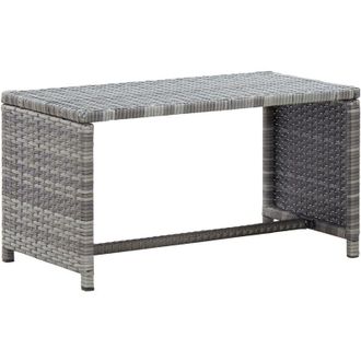 vidaXL Tavolino da Caff&egrave; Antracite 70x40x38 cm in Polyrattan