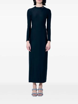 Alexander Wang Maxi-jurk met logoprint - Blauw