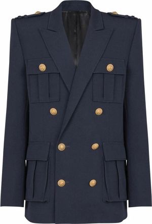 Balmain Hombre, Trajes, Azul, Talla: S