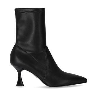 Sergio Levantesi Heeled Boots, female, Black, 2 UK, Black Leather Janet Heeled Ankle Boot