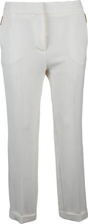 Simona Corsellini Simona Corsellini White Stretch Trousers