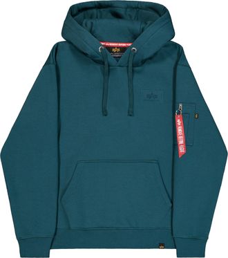 Alpha Industries Hoodie ALPHA INDUSTRIES Backprint Hoodie, Herren, Gr. XXL, deep petrol, Obermaterial: 80% Baumwolle, 20% Polyester, regular fit, Sweatshirts Hoodie